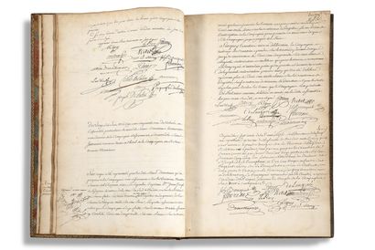 
REGISTRE manuscrit, Registre des délibérations...