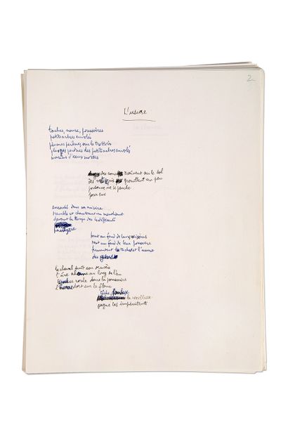 QUENEAU RAYMOND (1903-1976)
MANUSCRIT autographe...