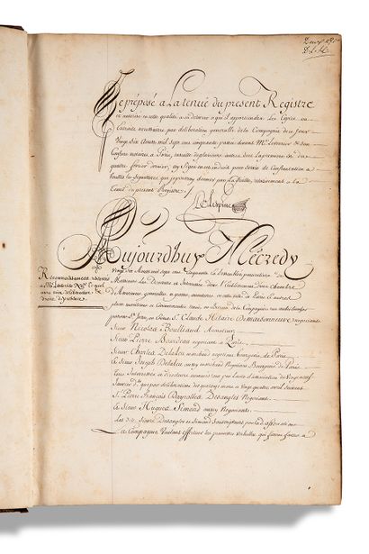 
REGISTRE manuscrit, Registre des délibérations...