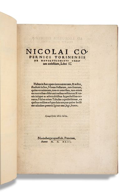 COPERNICUS - COPERNIC (Nicolas) (1473-1534)
De...