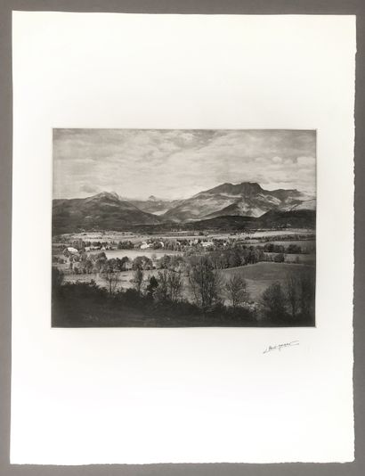 RENÉ JACQUES (1908-2003). Landscapes, circa...