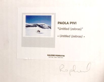 Poala PIVI (b. 1971). Untilted (zebras),...