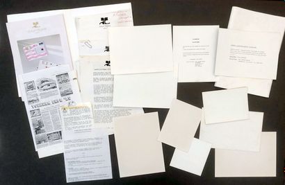 FASHION. COURRÈGES. Press kit, circa 1980-1982....