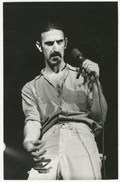Franck ZAPPA (1940-1993). On stage, circa...
