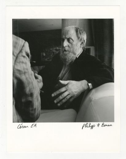 CÉSAR (1921-1998), sculptor, circa 1980....