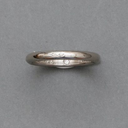CHAUMET, Alliance en, platine 900 MM, brillant...