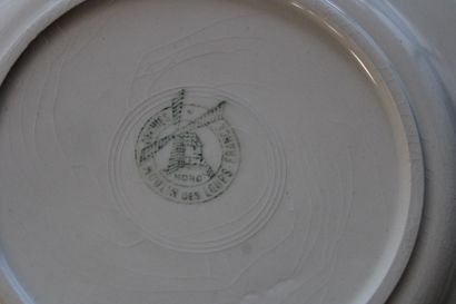 Set of five Sarreguemines Moulin des Loups...