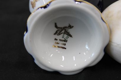 lot including a Limoges porcelain vase with...