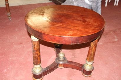 Round table / Pedestal table, Empire style,...