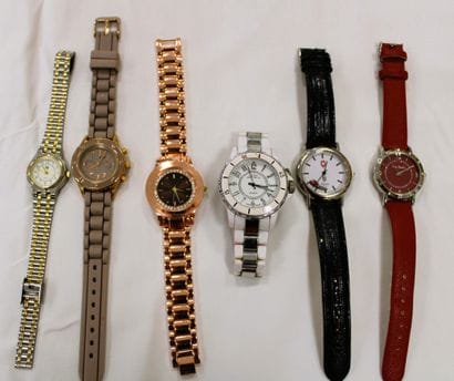 Set of 6 women's watches: lip femme, Easy...