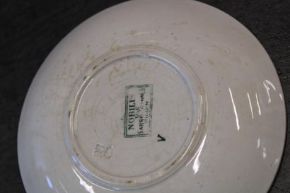 decorative plate set, SARREGUENINES, DIGOIN,...