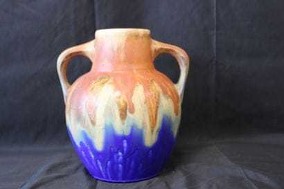 Vase/amphora, brown and blue tones, Gilbert...