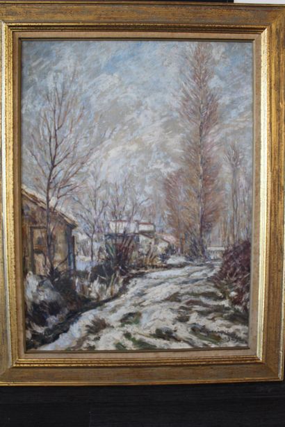 Oil on canvas, André LAGARRIGUE (XX), 