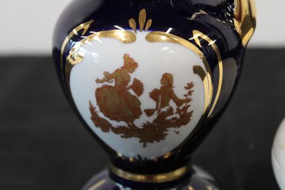 lot including a Limoges porcelain vase with...