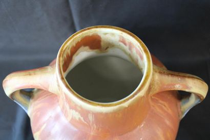 Vase/amphora, brown and blue tones, Gilbert...