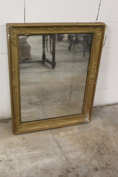 Rectangular mirror with molded and ornate...