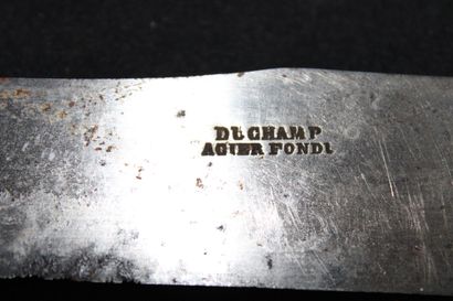 Lot including: Pair of DUCHAMP cutlery in...