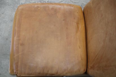 Two seater sofa and two armchairs in assorted...