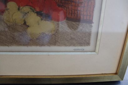 Silkscreen print, Eliane THIOLLIER (1926-1989)...