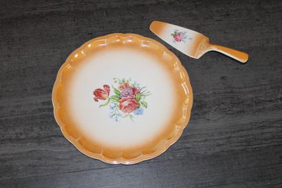 Pie dish and scoop, LUNEVILLE