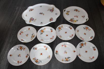 Limoges France white porcelain dinnerware...