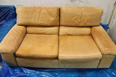 Two seater sofa and two armchairs in assorted...