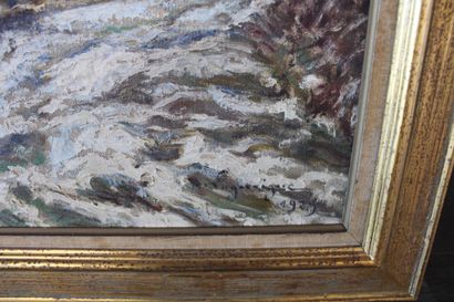 Oil on canvas, André LAGARRIGUE (XX), 