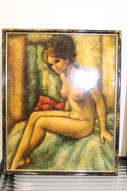 Two varnish paintings, 