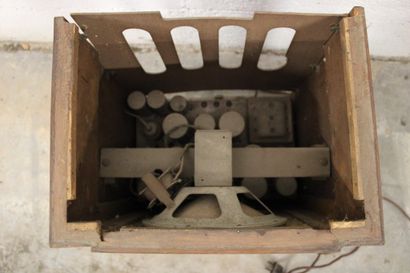 Antique LMT Radio receiver, model 63-24292,...