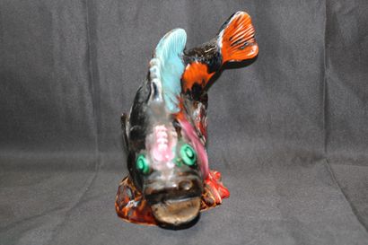 Fish statue in the VALLAURIS taste