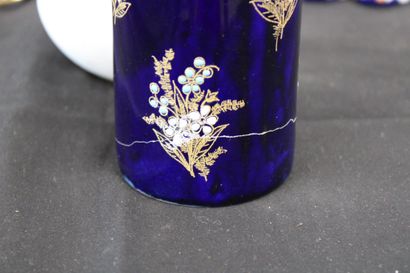 lot including a Limoges porcelain vase with...