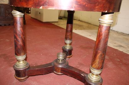 Round table / Pedestal table, Empire style,...
