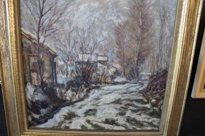 Oil on canvas, André LAGARRIGUE (XX), 