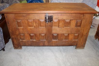 Large chest, Louis XIV style, late 18th century,...
