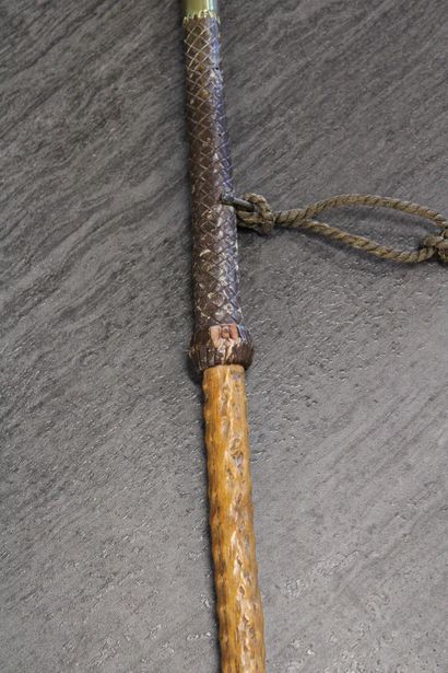 Makila, black plaited leather grip, black...