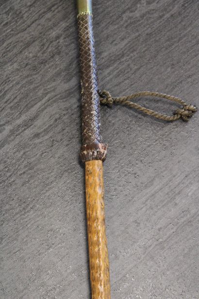 Makila, black plaited leather grip, black...