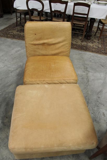 Two seater sofa and two armchairs in assorted...