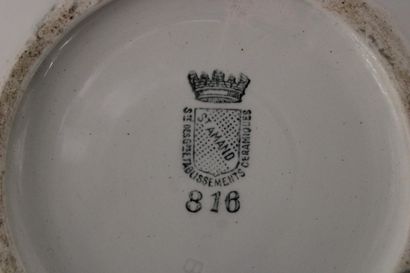 St Amand ceramic toilet set, including a...