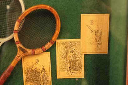 Framed model of 