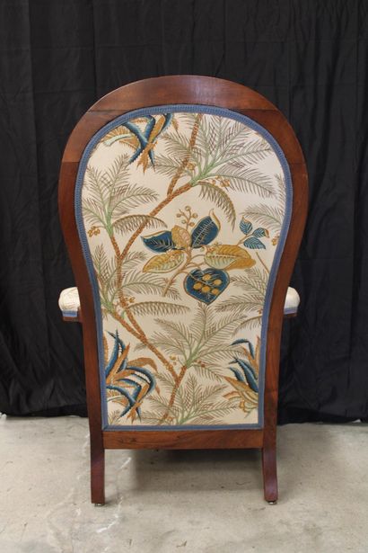 Voltaire armchair, seat, back and armrest...