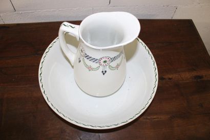 St Amand ceramic toilet set, including a...
