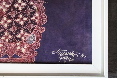 Print on woven cotton, 