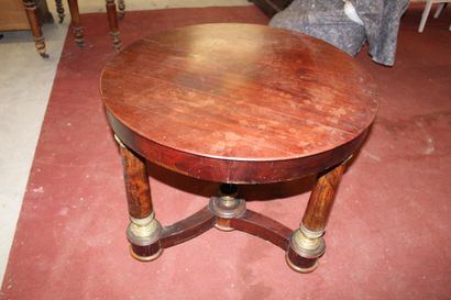Round table / Pedestal table, Empire style,...