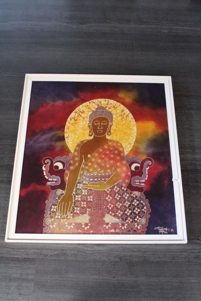 Print on woven cotton, 