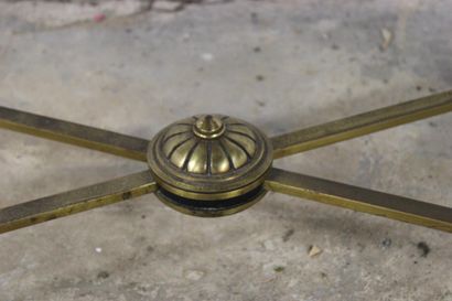 Rectangular coffee table, smoked glass top,...