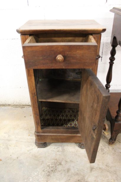 Small wooden occasional table, scrolled top,...