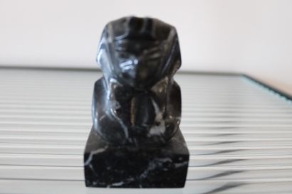 Veined marble statue, bust of Pharaoh, 7...