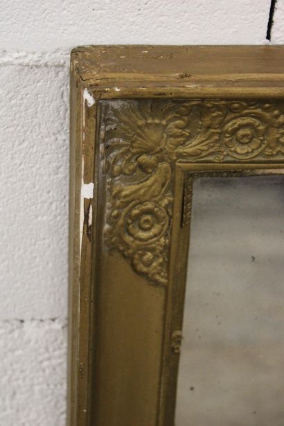 Rectangular mirror with molded and ornate...