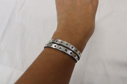 Set of bracelets (8), rhinestones