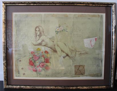 Lithograph (BROADBEIRT mount no. 328/350)...